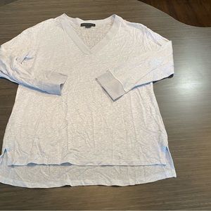 Sanctuary Pale Lavender V-Neck Long Sleeve Tee